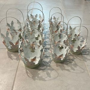 12 metal Easter themed baskets- 2 sizes.